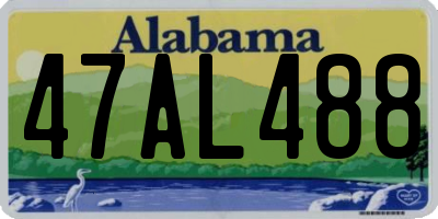 AL license plate 47AL488