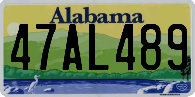 AL license plate 47AL489
