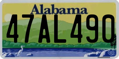 AL license plate 47AL490