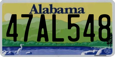 AL license plate 47AL548