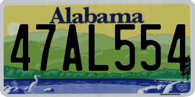 AL license plate 47AL554