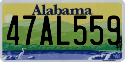 AL license plate 47AL559