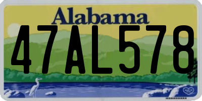 AL license plate 47AL578