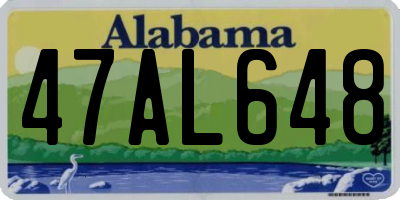 AL license plate 47AL648
