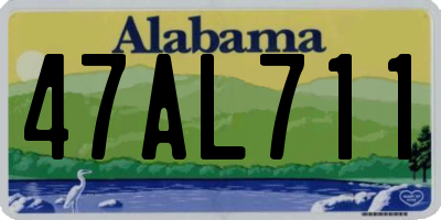 AL license plate 47AL711