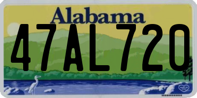 AL license plate 47AL720
