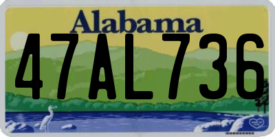AL license plate 47AL736