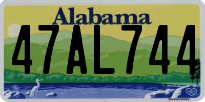 AL license plate 47AL744