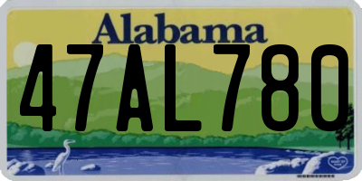 AL license plate 47AL780