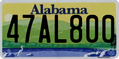 AL license plate 47AL800