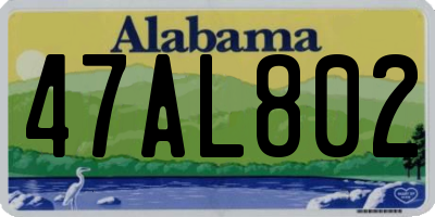 AL license plate 47AL802
