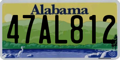 AL license plate 47AL812