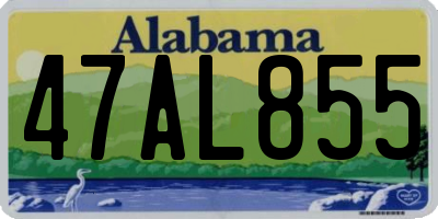 AL license plate 47AL855