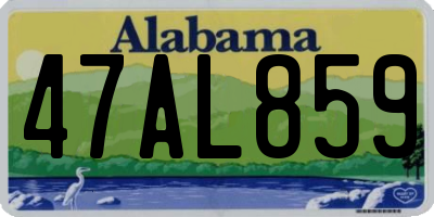 AL license plate 47AL859