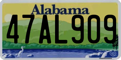 AL license plate 47AL909