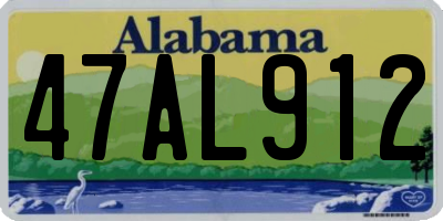 AL license plate 47AL912