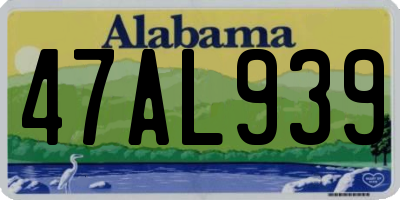 AL license plate 47AL939