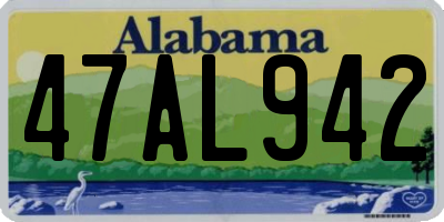 AL license plate 47AL942
