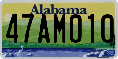 AL license plate 47AM010