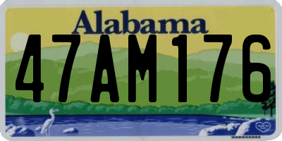 AL license plate 47AM176