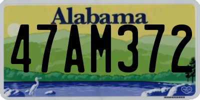 AL license plate 47AM372