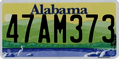 AL license plate 47AM373