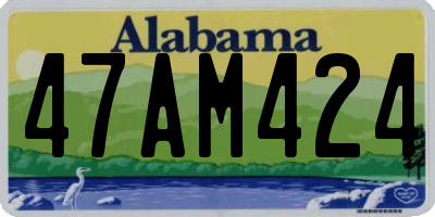 AL license plate 47AM424