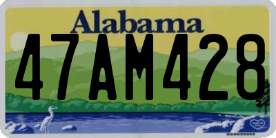 AL license plate 47AM428