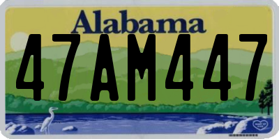 AL license plate 47AM447