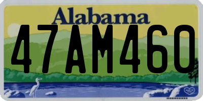 AL license plate 47AM460