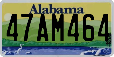AL license plate 47AM464