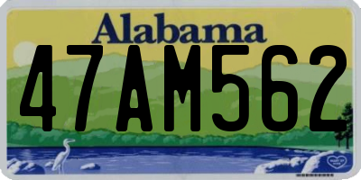 AL license plate 47AM562