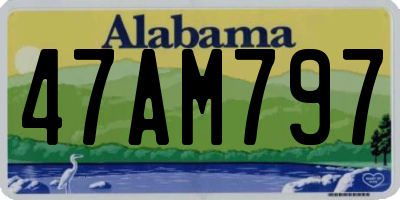 AL license plate 47AM797