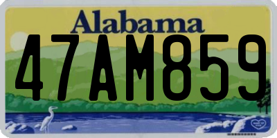 AL license plate 47AM859