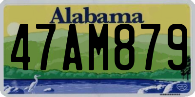 AL license plate 47AM879