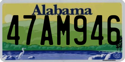 AL license plate 47AM946