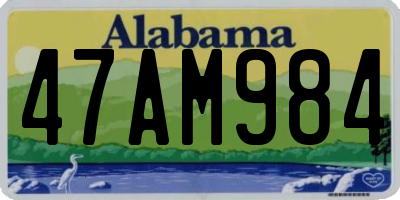 AL license plate 47AM984