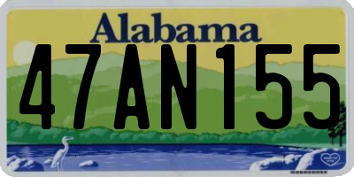 AL license plate 47AN155