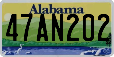AL license plate 47AN202