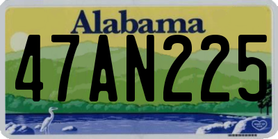 AL license plate 47AN225