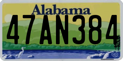 AL license plate 47AN384