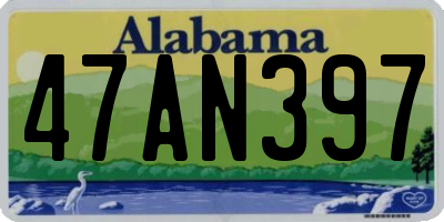 AL license plate 47AN397