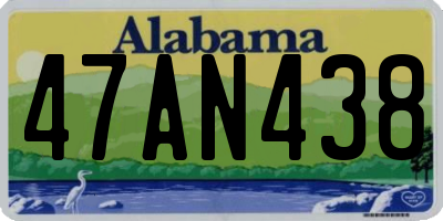 AL license plate 47AN438