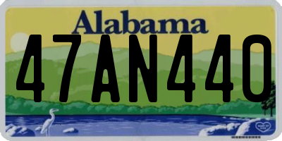 AL license plate 47AN440