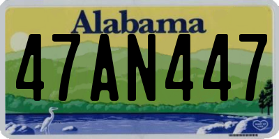 AL license plate 47AN447
