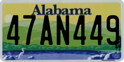 AL license plate 47AN449