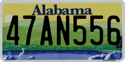 AL license plate 47AN556