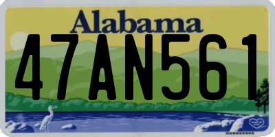 AL license plate 47AN561