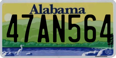 AL license plate 47AN564