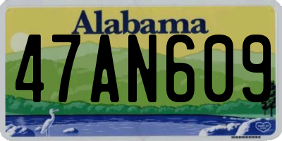 AL license plate 47AN609